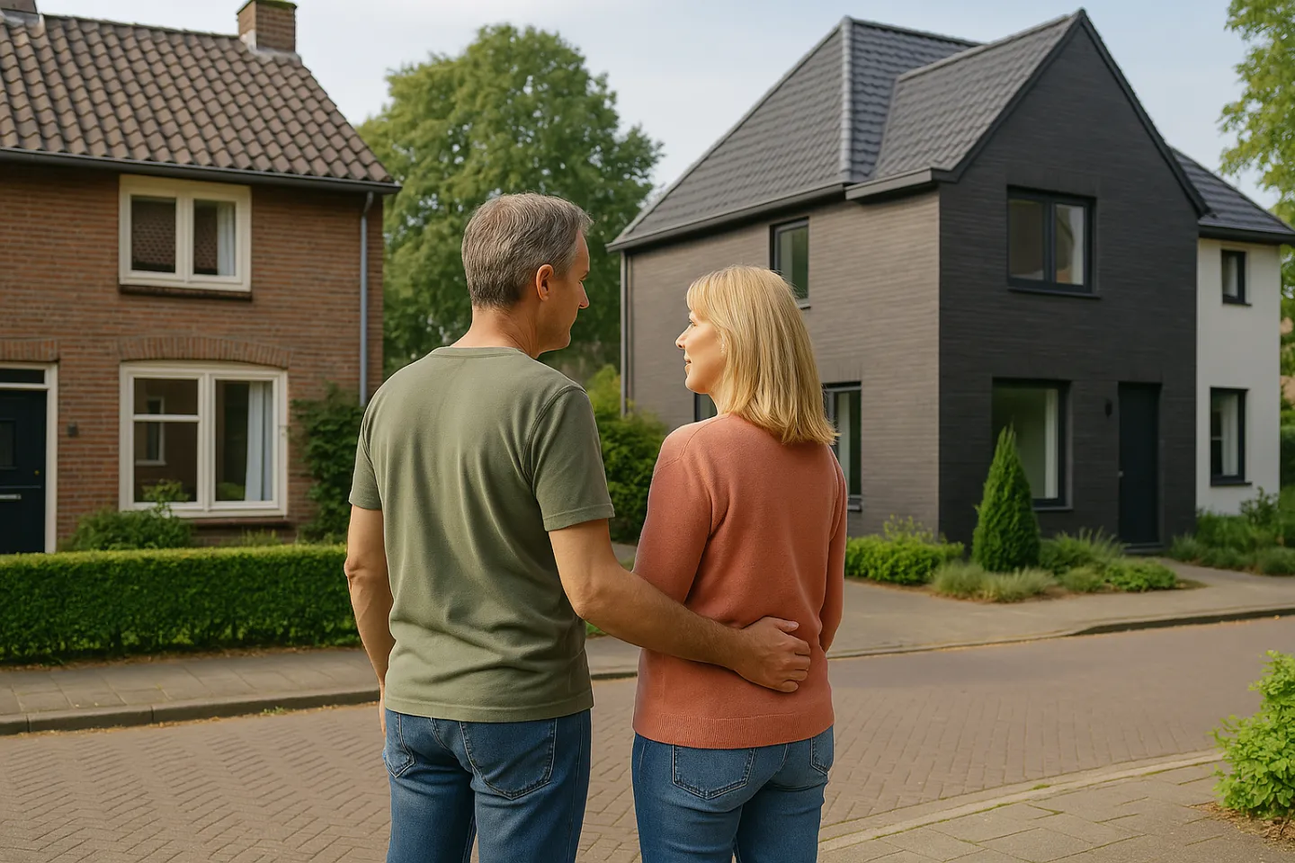 Stel overweegt overbruggingskrediet bij het kopen van een huis in Hilversum