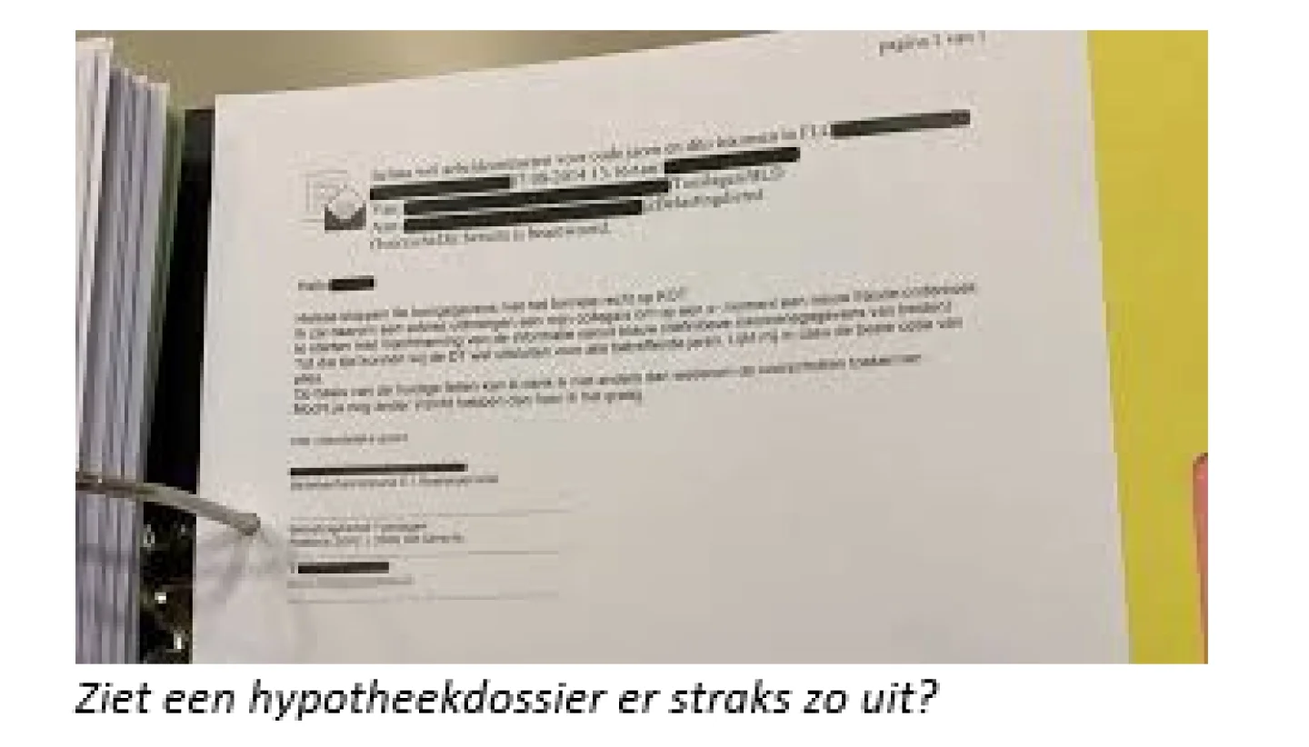 Ziet een hypotheek dossier er straks zo uit - privacywet